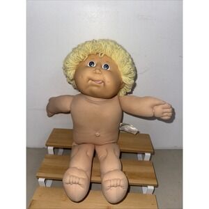 Cabbage Patch Kids Boy HTF Lemon Hair Blue Eyes HM11 Tongue Out